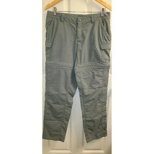 The North Face Women's Hiking Convertible Pants Shorts Gray Size 10 EUC Outdoors